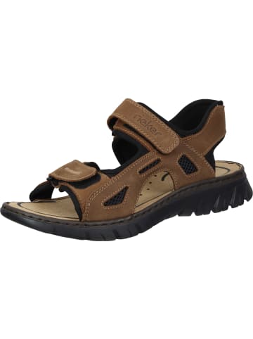 rieker Komfort-Sandalen in tabak/schwarz/schwarz