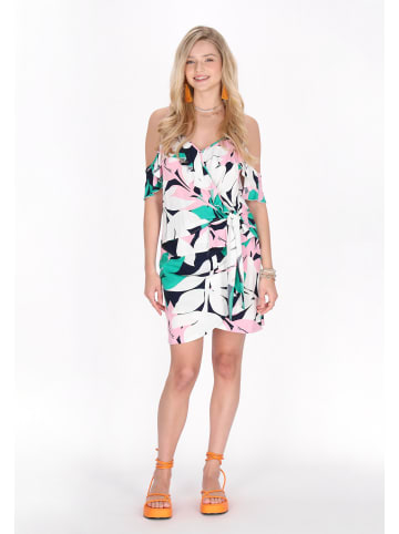IZIA Women Top in pink multicolor