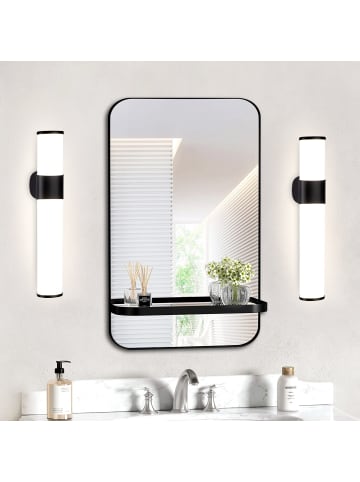 ZMH Spiegelleuchte in schwarz 6W modern 4000K Neutralweiß L 35cm