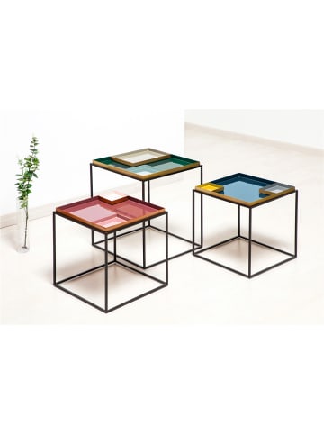 Kayoom Beistelltisch Famosa in blau - grau - orange