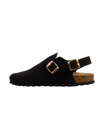 Divine Factory Leder-Pantoletten Noga Boreal BS Edge Schwarz