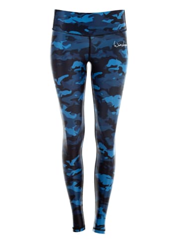 Winshape Functional Power Shape Tights AEL102 in camo blue