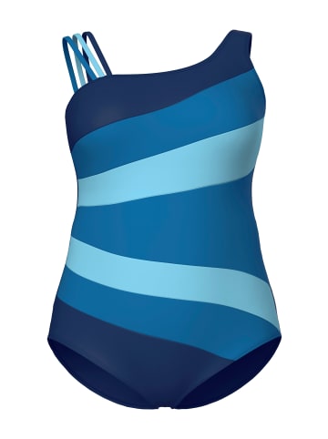 Ulla Popken Badeanzug in dunkelblau