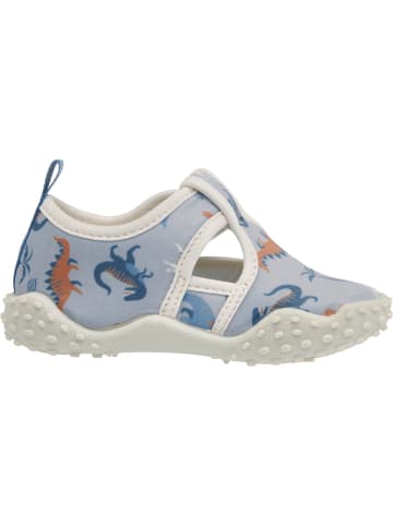 Playshoes Aqua-Schuh Dino allover in blau