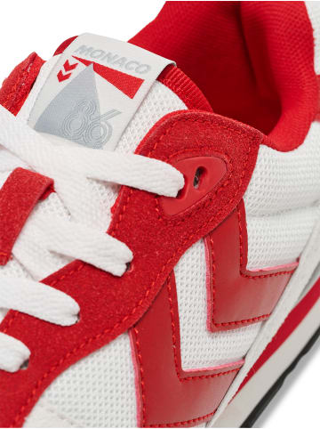 Hummel Schnürsenkel Sneaker Monaco 86 Erwachsene in WHITE/RED