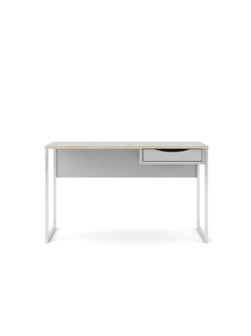 ebuy24 Schreibtisch Fula Weiß 130 x 48 cm