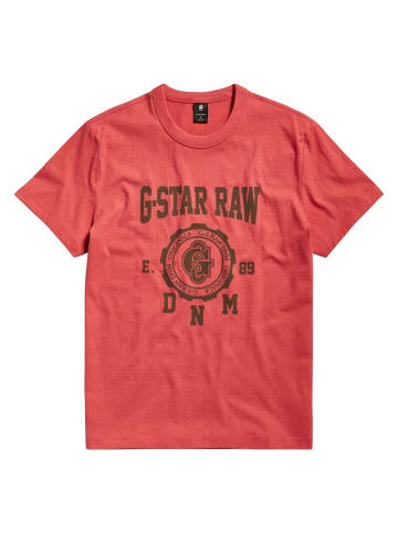 G-Star T-Shirt 'Collegic' in rot