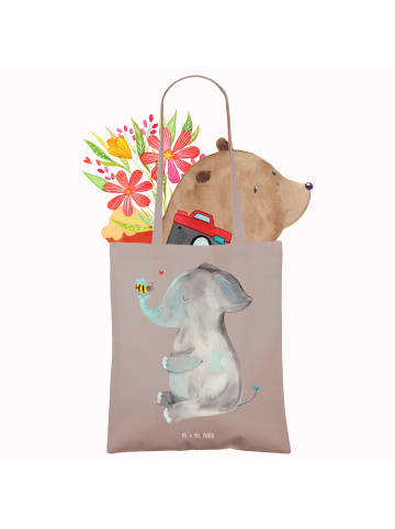 Mr. & Mrs. Panda Tasche Elefant Biene ohne Spruch in Braun Pastell