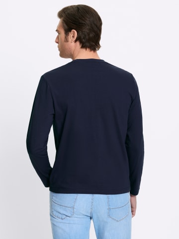 WITT WEIDEN Langarm-Shirt in marine-bedruckt