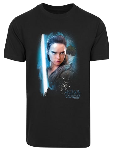 F4NT4STIC T-Shirt Star Wars Last Jedi Rey Brushed in schwarz