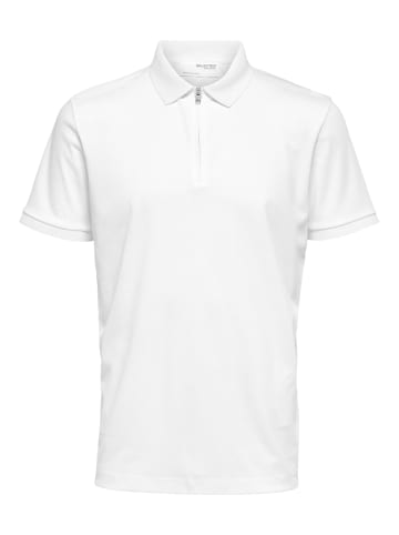 SELECTED HOMME Poloshirt 'Fave' in weiß