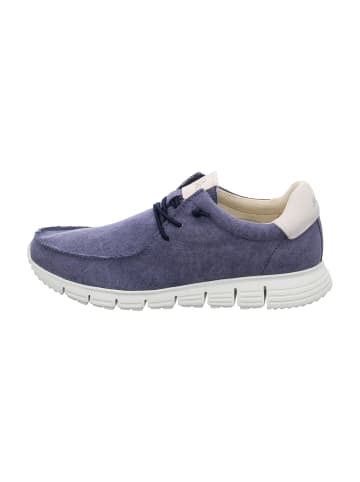 Sioux Mokassin Schnürschuhe in Blau
