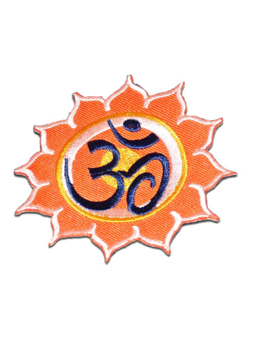 Catch the Patch Om Symbol Spirituell Hindu MeditationApplikation Bügelbild inOrange