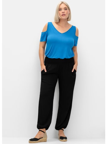 sheego T-Shirt in kobaltblau