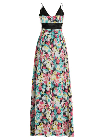 Vera Mont Abendkleid mit Cut-Outs in Grau/Pink