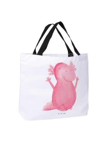 Mr. & Mrs. Panda Tote Bag Axolotl Hurra ohne Spruch in Weiß