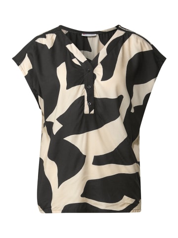 Street One Gemusterte Bluse in Grau