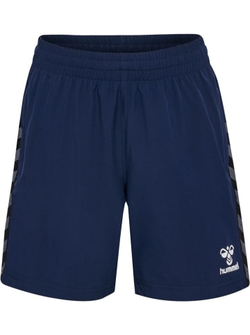 Hummel Kinder Short "Hmlauthentic Woven Shorts Kids" in Blau