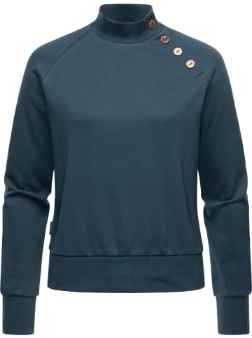 ragwear Sweatshirt Majjorka Solid in Petrol