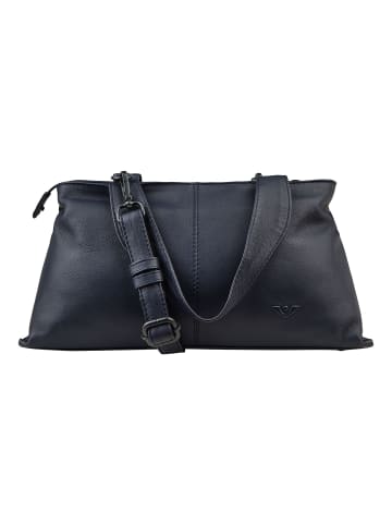 VLD VOi Leather Design 4Seasons Schultertasche Leder 33 cm blau
