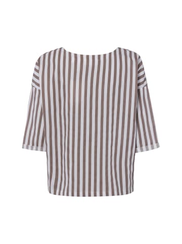 Rich & Royal Bluse in braun ecru