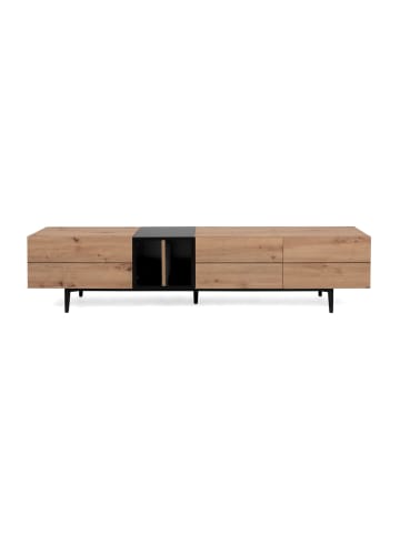 CALICOSY TV-Möbel NOLA in Helles Holz - (W) 195  x (H) 48  x (L) 37  cm