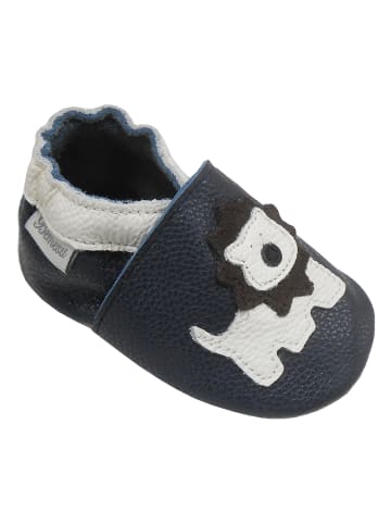 Bemesu Baby Krabbelschuhe aus Leder, weiche Lauflernschuhe mit rutschfester Sohle