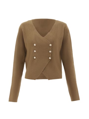 NAEMI Strickjacke in Coffee