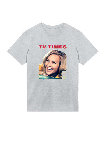 F4NT4STIC T-Shirt TV Times Honor Blackman 1964 Cover in grau meliert