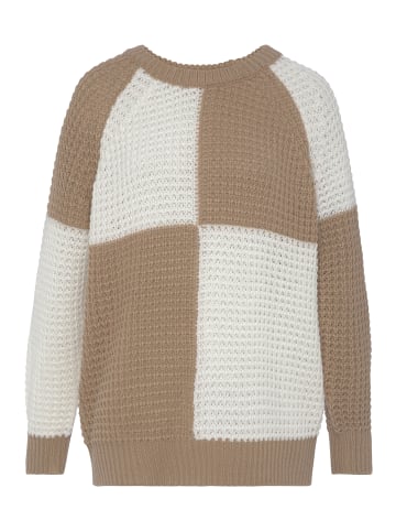 Vivance Strickpullover in creme-camelfarben