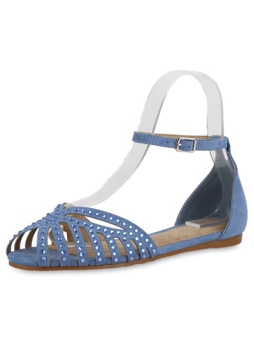 VAN HILL Riemchensandalen Ava in Blau