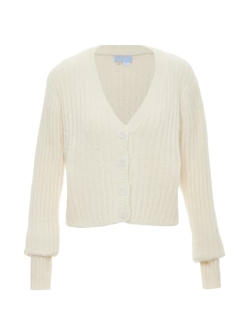 Poomi Damen Cardigan in WOLLWEISS