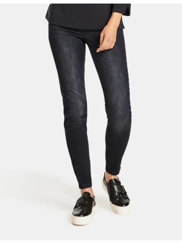 Gerry Weber Hose Jeans verkürzt in Dunkelgrau Denim with use