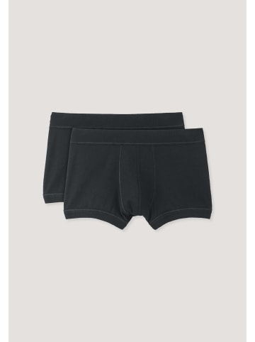 Hessnatur Pants Regular Cut 2er-Pack in schwarz
