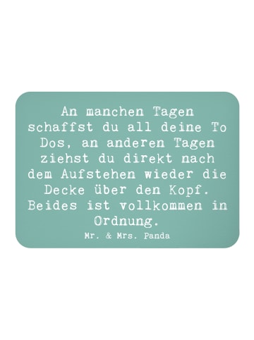 Mr. & Mrs. Panda Magnet Spruch Tapferkeit im Alltag mit Spruch in Meeresbrise