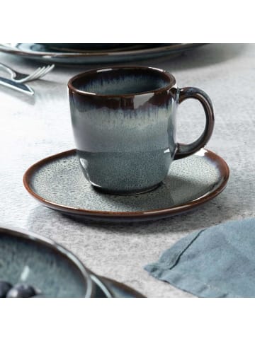 like. by Villeroy & Boch 6er Set Kaffeeuntertassen Lave in ø 15,2 cm in Gris