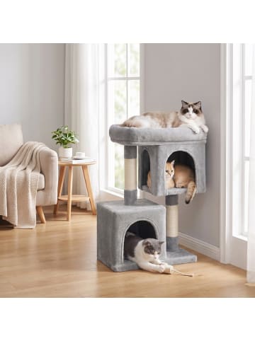 Feandrea Katzenbaum Clawfy in Hellgrau - (B)32 x (H)70 x (T)48 cm