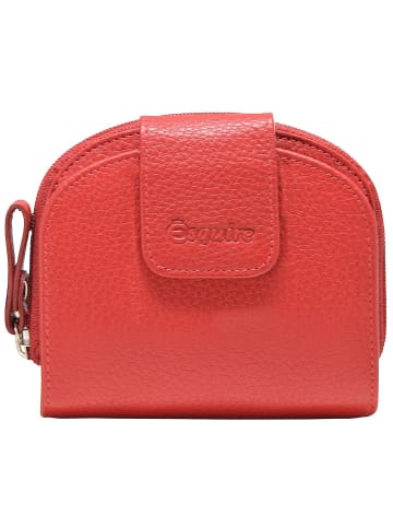 Esquire Primavera Geldbörse Leder 11 cm in rot