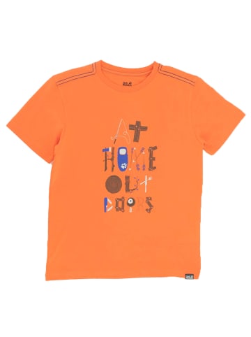 Jack Wolfskin Shirt Wilderness Tee in Orange