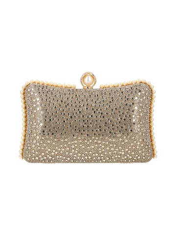 faina Women Clutch in Gold