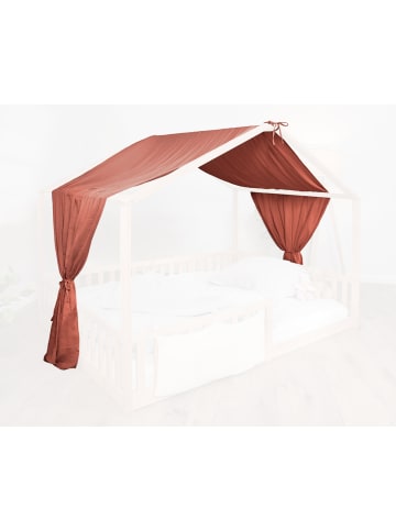 tiSsi tiSsi® Baldachin Musselin für Hausbetten 120-140x200 cm Mokka