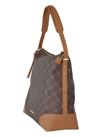 Carlo Colucci Schultertasche Cervonio in Braun