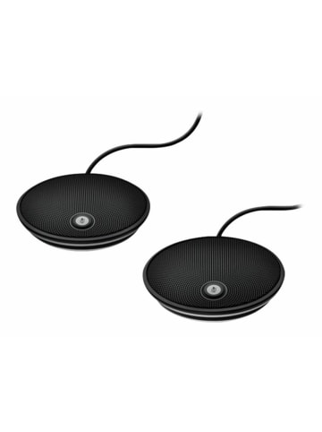 Logitech Mikrofone für den Tisch für bis zu 20 Teilnehmern in Schwarz