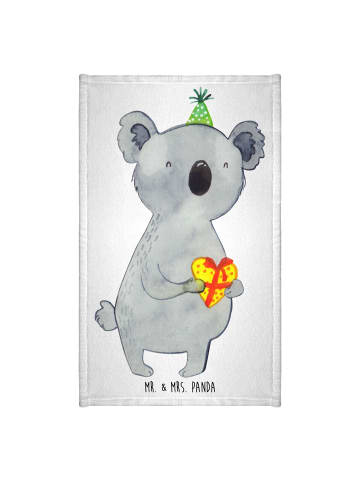 Mr. & Mrs. Panda Gästehandtuch Koala Geschenk ohne Spruch in Weiß