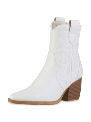 VAN HILL Cowboy Boots Ava in Weiss