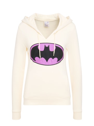 Logoshirt Kapuzensweatshirt Batman-Logo in beige