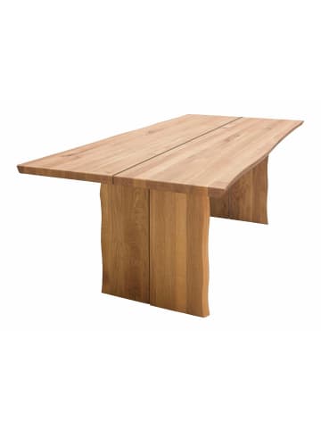 58 aufm Kessel BAUMKANTENTISCH Massiv Danya 140x90x75 Esstisch Holz massiv Wildeiche