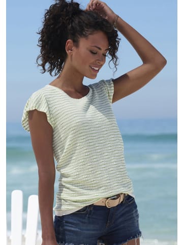 Vivance Rundhalsshirt in creme-grün