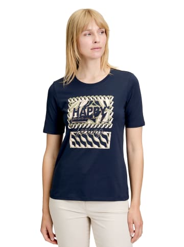 Betty Barclay Basic Shirt mit Placement in Patch Dark Blue/Beige
