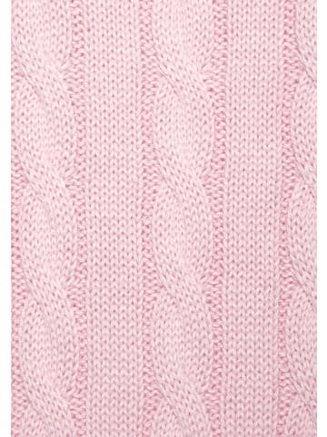 LASCANA Rundhalspullover in rosé